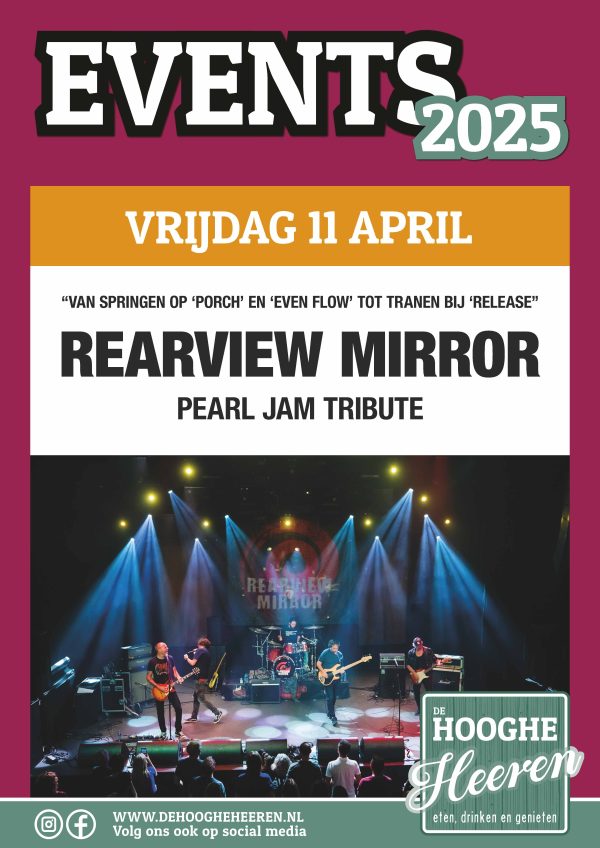 REARVIEWMIRROR Europe’s Number ① Pearl Jam Tribute